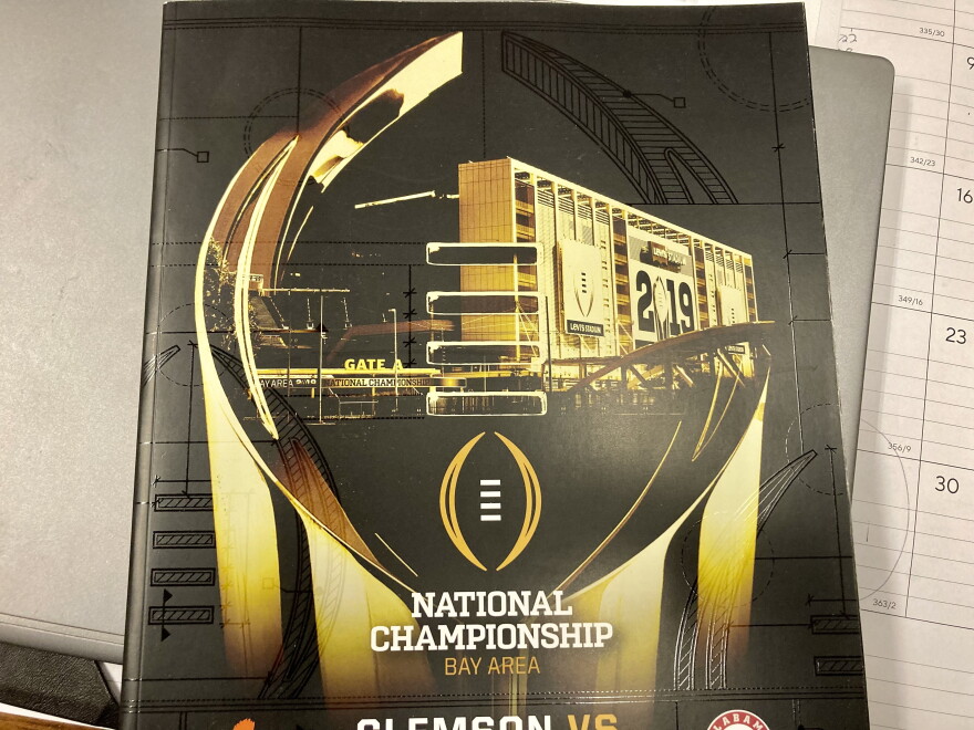 Media guide from the 2019 College Football Playoff game between Alabama and Clemson