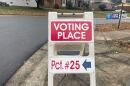 Voting precinct sign
