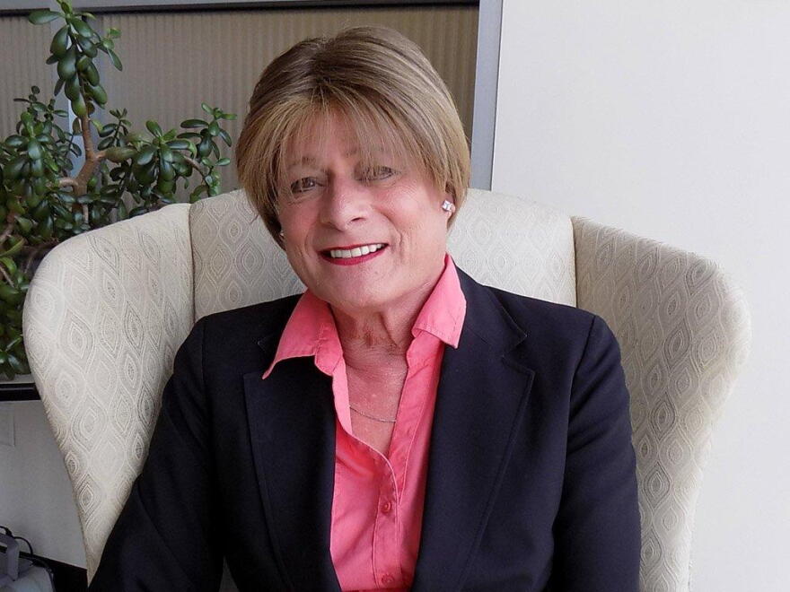 Suzanne Adams during her visit to KUOW. 