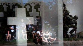 Towns people line the streets during the annual Memorial Day Parade in Naugatuck remembering those who lost their lives while serving in the United States Armed Forces on May 27, 2019 in Naugatuck, Connecticut. Memorial Day has been celebrated since three years after the end of the Civil War to honor the fallen.