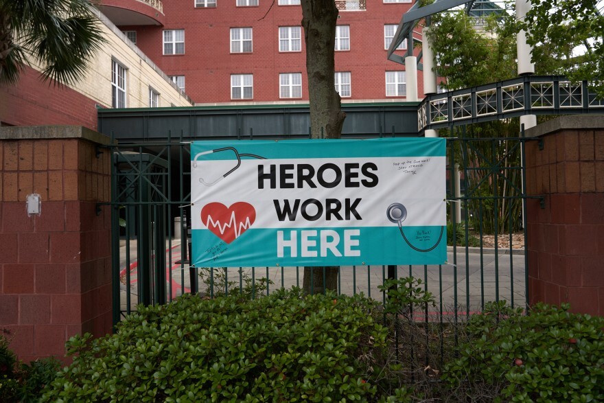 Lambeth House, a nursing home hit hard by COVID-19 New Orleans, Louisiana. April 7, 2020.