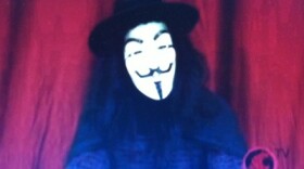 A masked prankster caught the attention - and consternation - of Washington State University officials.