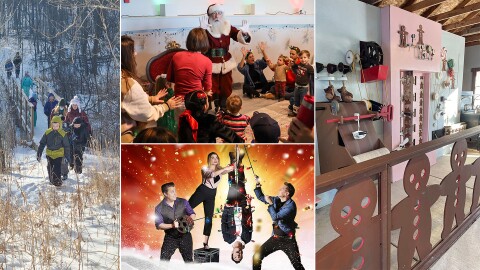 This weekend, you can head to Riveredge for fun in the woods, meet Santa at Betty Brinn, check out the Kooky Cookie House or marvel at magic at the Riverside Theater.