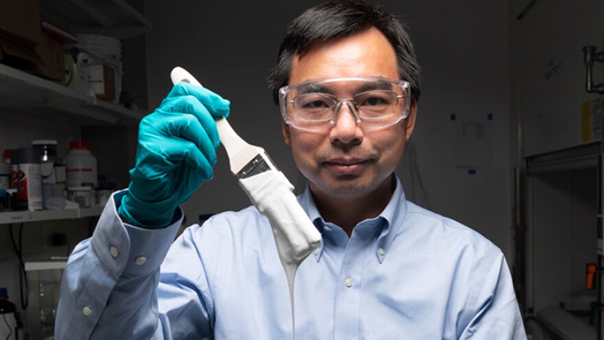 Purdue Professor Xiulin Ruan and his team recently won an innovation award at SXSW for their extremely white paint. (Photo courtesy of Purdue University)