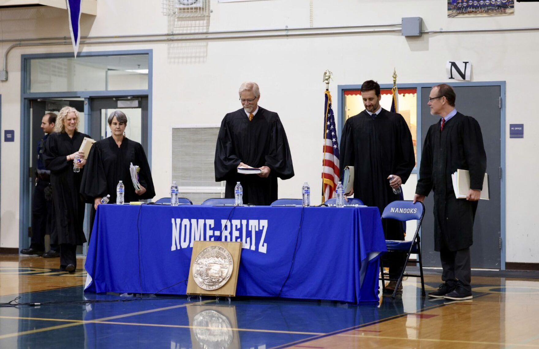 Alaska Supreme Court makes its first school visit to Nome