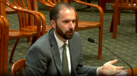 Kyle Kaminski of the Michigan Department of Corrections testifying before the state House Appropriations Subcommittee on Corrections and Judiciary on Sept. 9, 2025