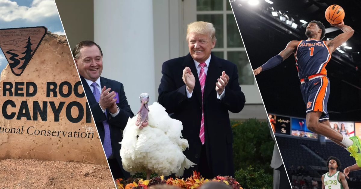 Players Era Festival underway, Red Rock Canyon sign unveiled, and the pardoning of a festive avian