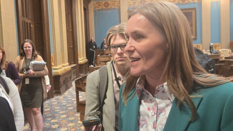 Senate Majority Leader Winnie Brinks (D-Grand Rapids) said the marijuana wholesale tax was the best path to raising revenue for roads.