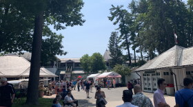Fans filled the backyard at Saratoga Race Course