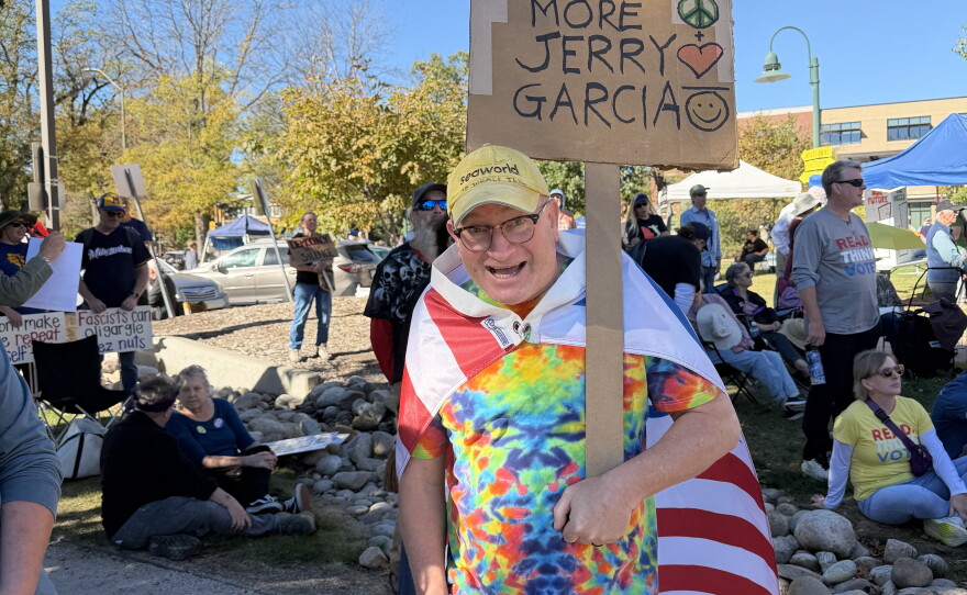 Organizers estimated about 1,500 protesters at a gathering this Saturday in Fort Collins. They want to urge the community to vote next month.