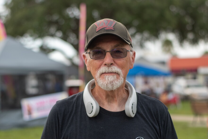 At Okeechobee's Labor Day parade and festival, Ron Altice, a retired schoolteacher, says he's tired of extremism in politics.