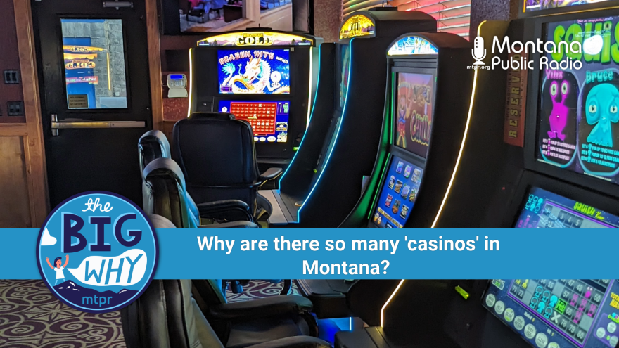 Video gambling machines at the Montana Gold Casino in Missoula. 