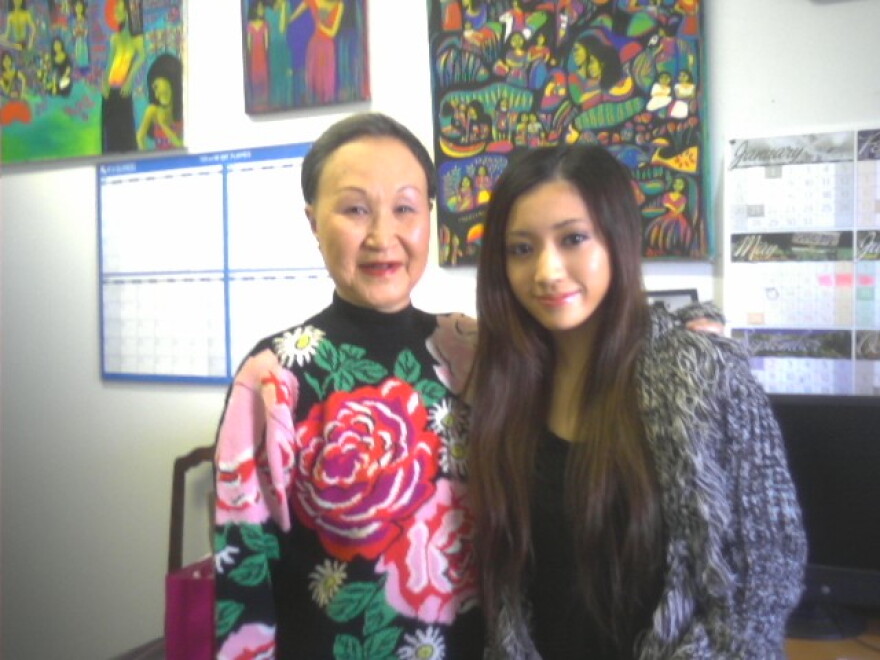 Takao Michii and ballet dancer Risato Hayakawa