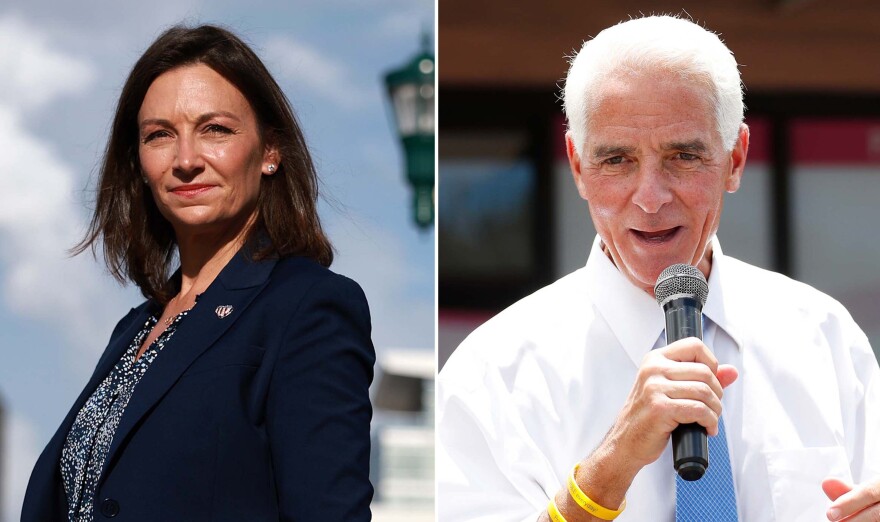 Florida state Agriculture Commissioner Nikki Fried and Rep. Charlie Crist lead the Democratic primary to try to defeat Republican Gov. Ron DeSantis.