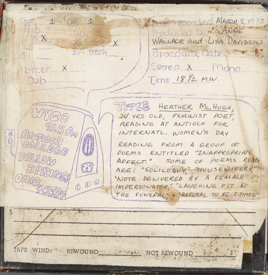 The early days of the Women's Movement is well-represented in the WYSO Archives