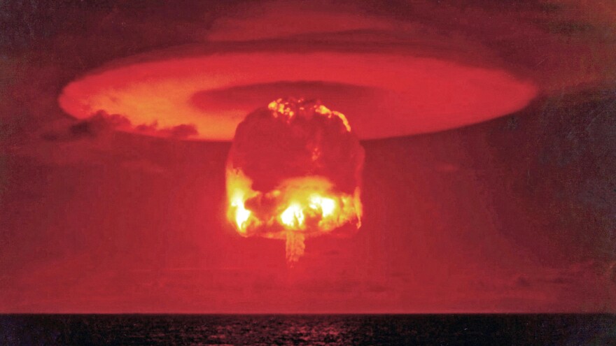 Castle Romeo was an American hydrogen bomb test in March 1954 at Bikini Atoll in the Pacific. It was 11 megatons, or roughly 1,000 times more powerful than North Korea's test on Wednesday. North Korea says it was a hydrogen bomb test, though the White House says it doubts the claim.