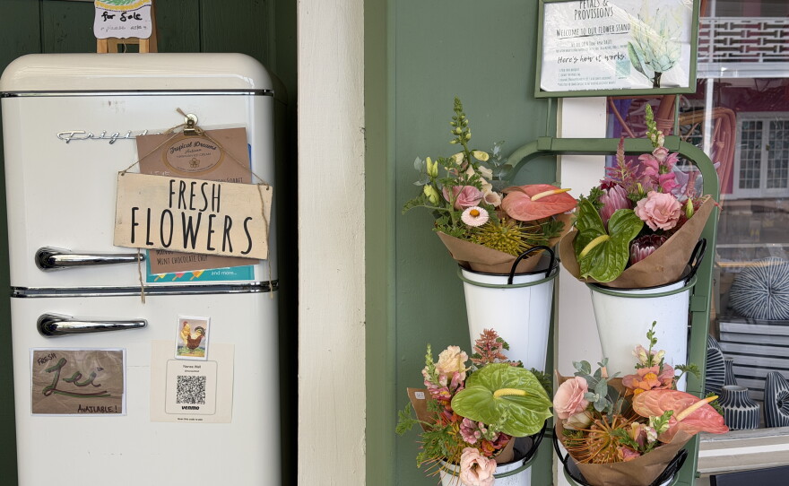 Petal & Provisions, one of Mandi Cooperson's two small businesses in Hōlualoa, sells highly perishable fresh flowers — most being locally sourced on Hawaiʻi Island.