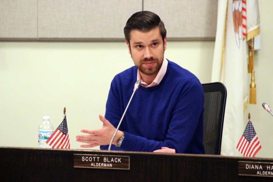 Scott Black speaking at city ouncil 