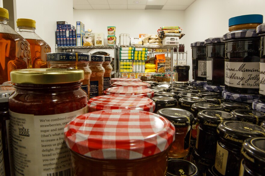 The George Washington University food pantry.