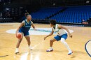 Groove players practice at Novant Health Fieldhouse in Greensboro.