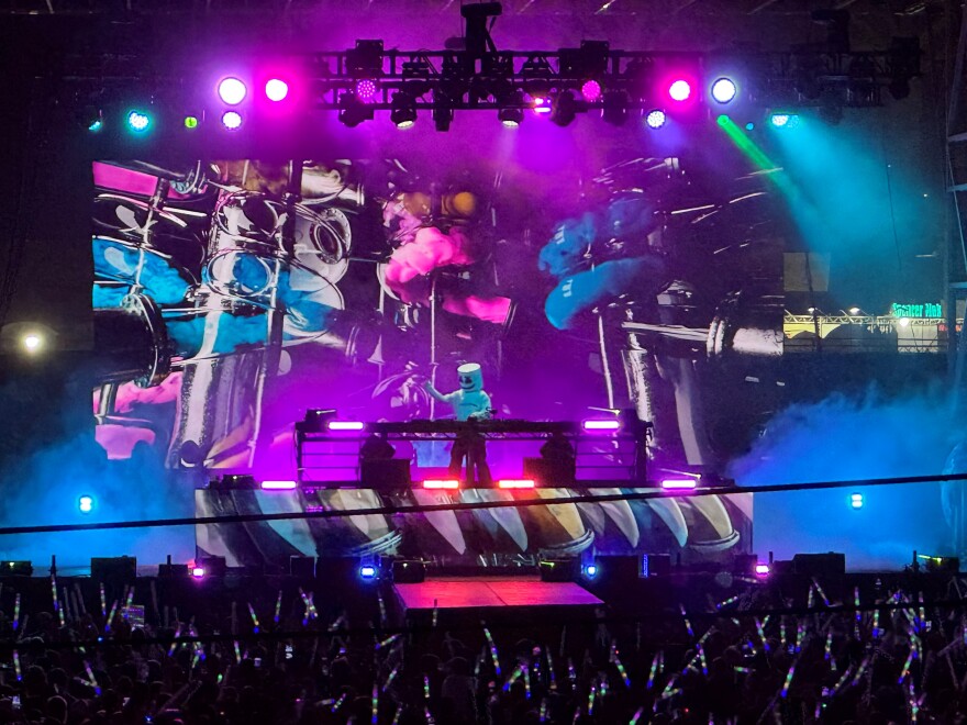 Marshmello played the Ventura County Fair on Thursday