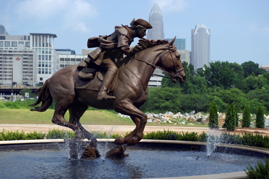 jack on angel statue