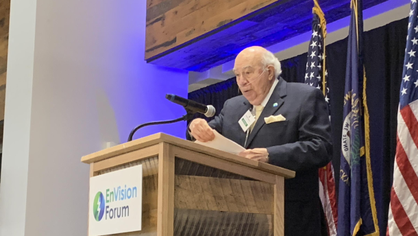 Bob Murray speaking at an event in October 2019.