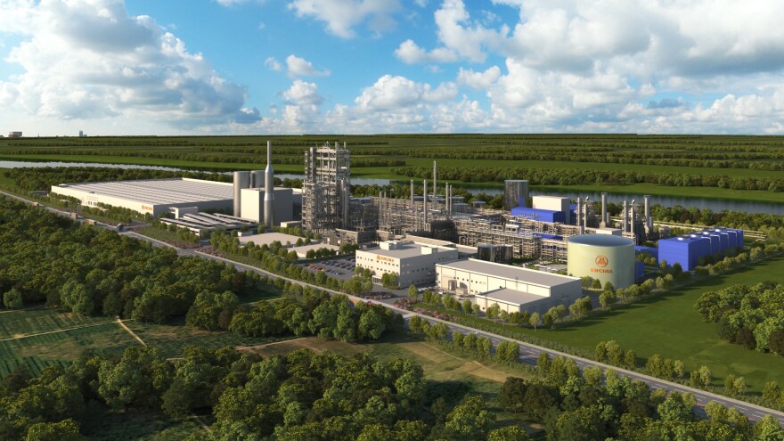 A rendering of the proposed Point Township Circular Manufacturing Facility.