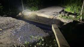 Flooding damaged local and state roads in Madison, NH, on June 11, 2026.