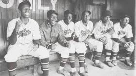The Newark Eagles in Dugout in 1936. © Yale University Art Gallery. (Courtesy of Magnolia Pictures)