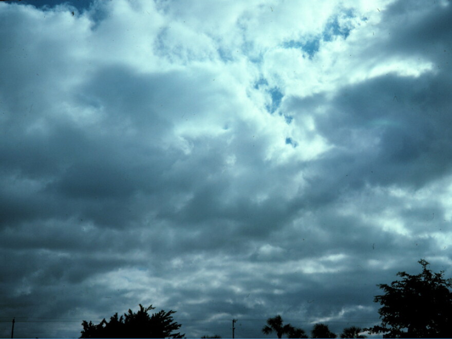Photo of stratocumulus clouds. 
