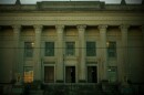 The front entrance of the Orleans Parish criminal district courthouse in New Orleans, LA.