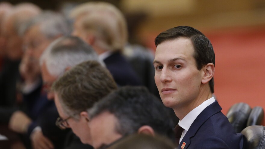 White House senior adviser Jared Kushner attends bilateral meetings held by President Trump and China's President Xi Jinping on November 9, 2017, in Beijing, China. Trump is on a 10-day trip to Asia.