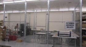 Ballot Cage at Ada County Election Headquarters