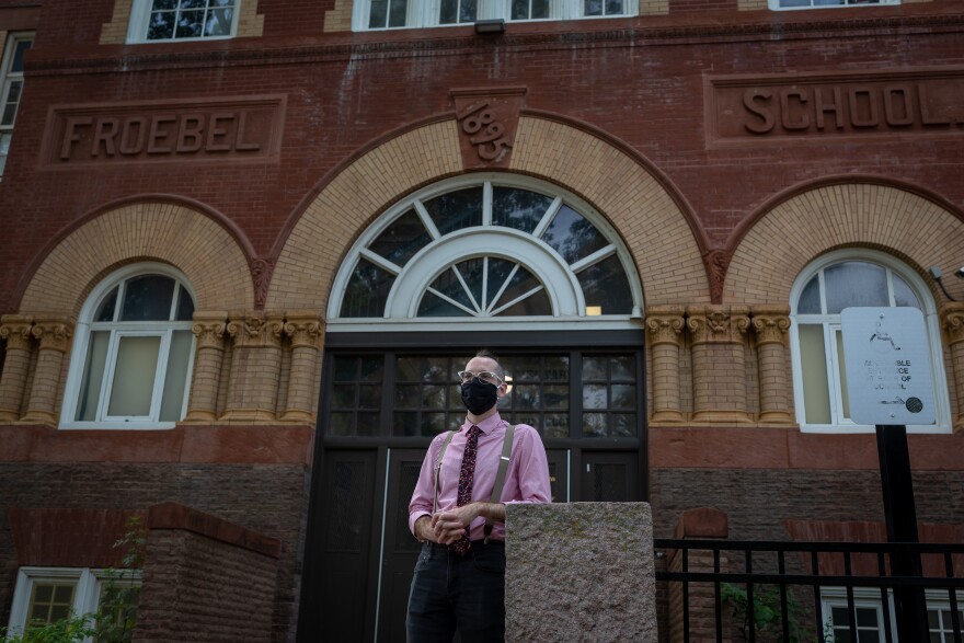 Zachary Udell, who is in his first year of teaching, is at Froebel Literacy Academy in St. Louis.