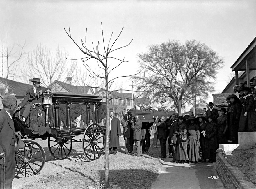 A funeral procession circa 1910.