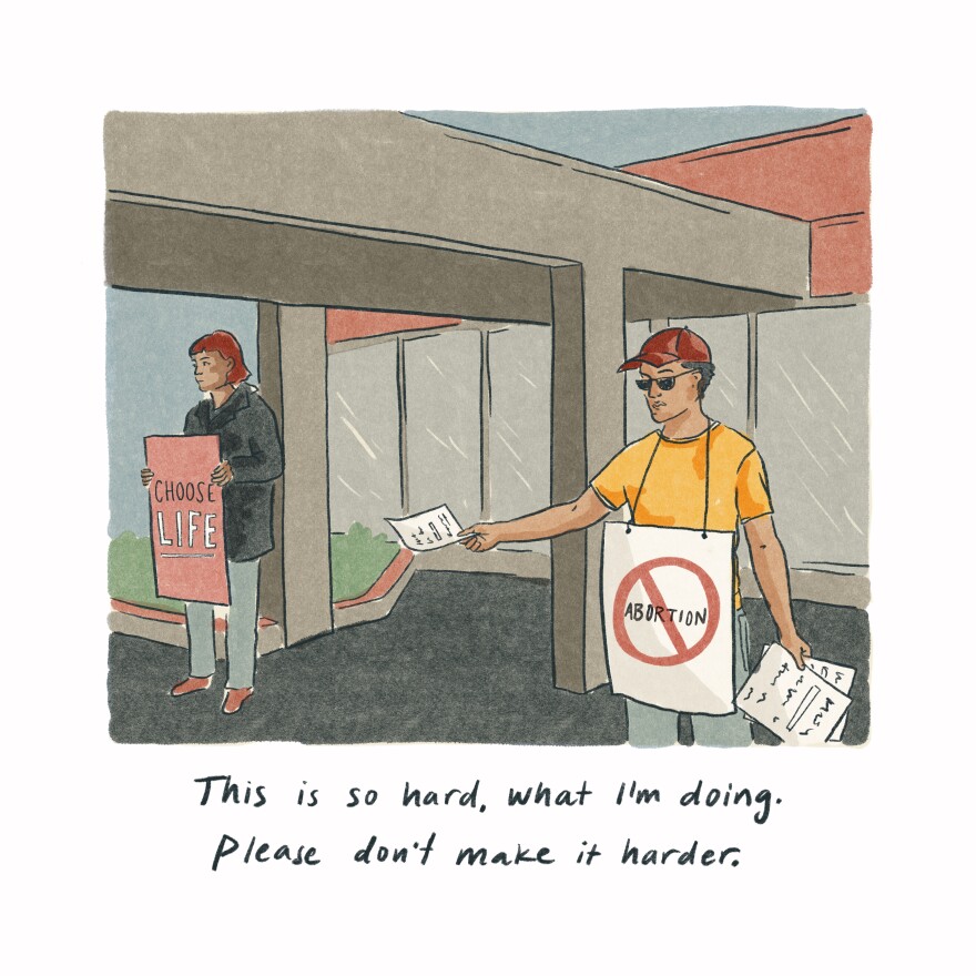 "This is so hard, what I'm doing. Please don't make it harder."