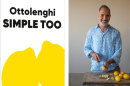 The cover of "Ottolenghi Simple Too" beside author Yotam Ottolenghi. (Courtesy of Penguin Random House)