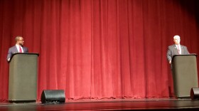 Lawrence mayoral candidates Democrat Jamar Cobb-Dennard and incumbent Republican Steve Collier discussed public safety in a debate.