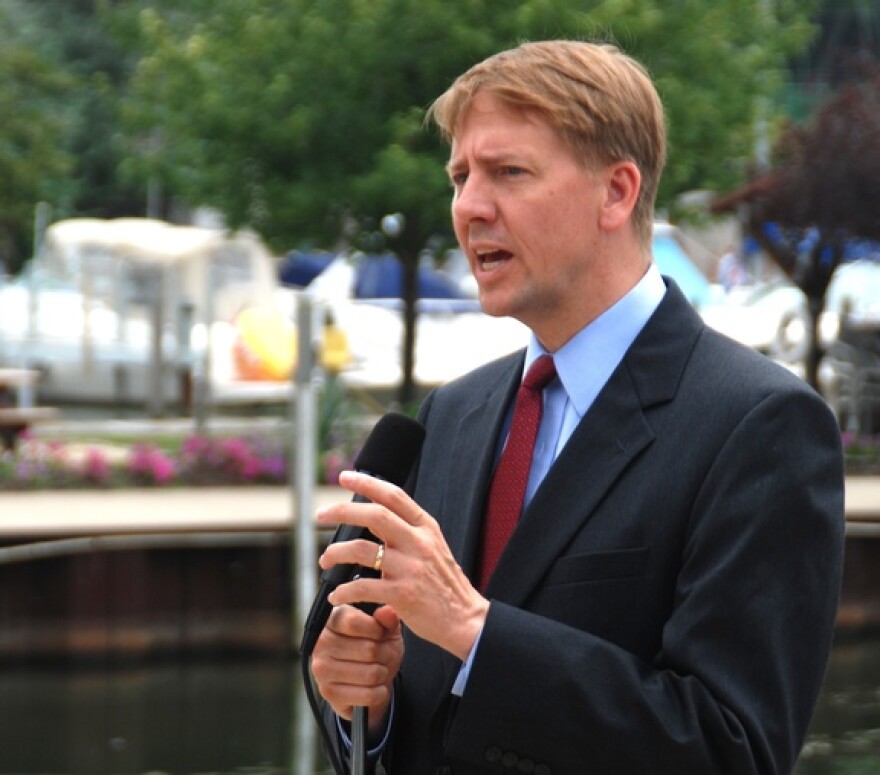 Ohio Attorney General Richard Cordray announces the federal lawsuit to block Asian carp
