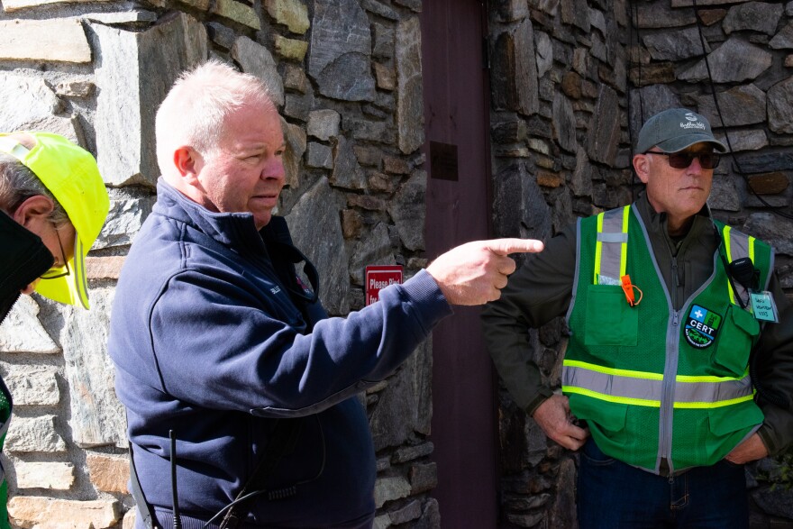 Volunteer firefighter David Billstrom helped train Black Mountain's new volunteer emergency response team.