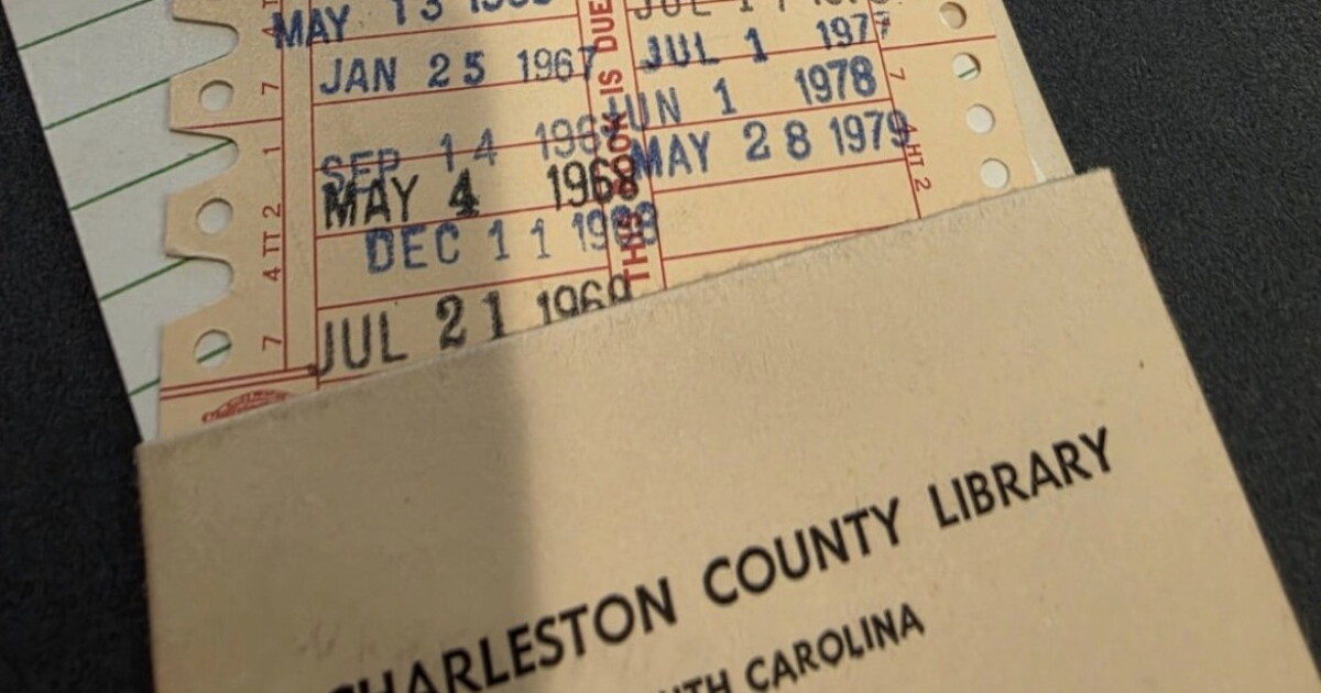 In Charleston County, library book returned nearly 50 years late