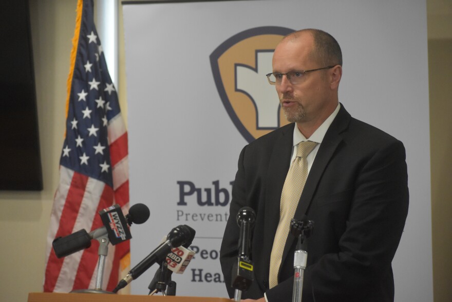 Peoria Police Chief Loren Marion III announces trick-or-treating hours and health recommendations for Halloween.