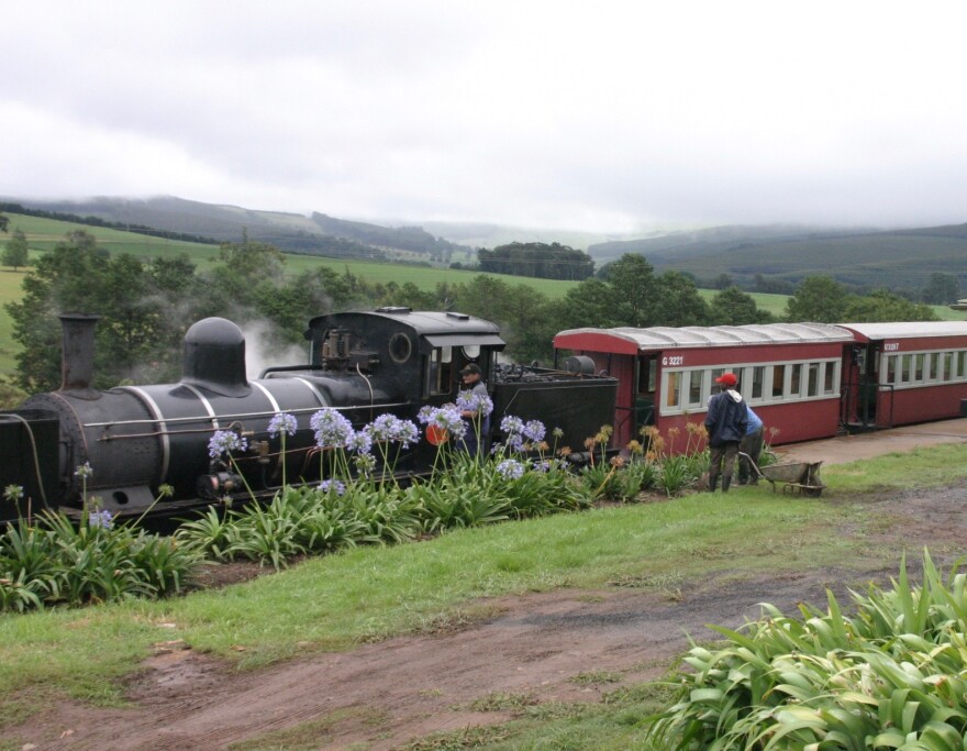 Steam Train near Carisbrooke South Africa's KwaZulu-Natal region