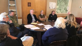 Members of the Nashville Town Council and Brown County Music Center Board meet in Nashville on Feb. 27, 2020