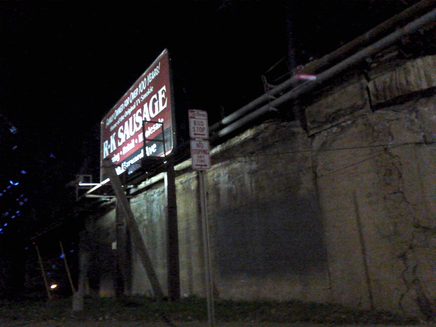 One of the photos taken by Genesis which will  be featured in the exhibition. Her caption reads "The small signs, once again, represents how I subtly stop people from precisely figuring me and my intense emotions out."