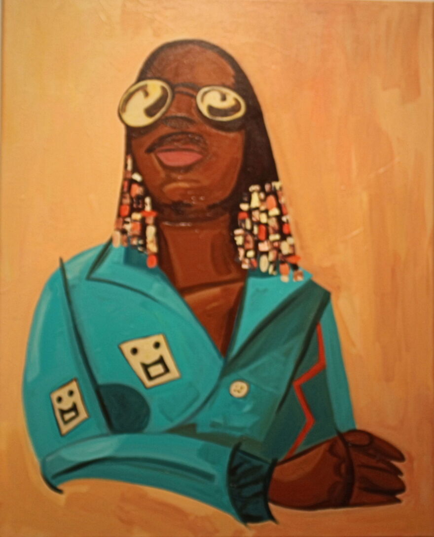 Steven Williams' 'Steveland' took first place in 'Icons' exhibit.