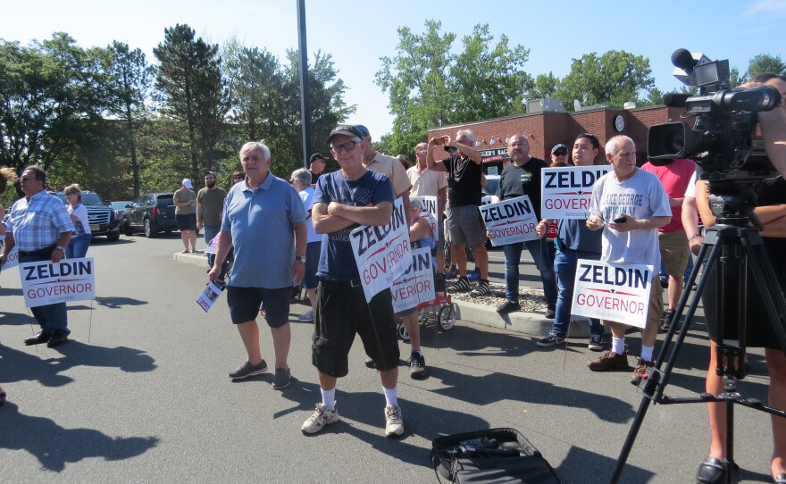 New York Republican gubernatorial candidate Lee Zeldin and Capital Region Republican candidates stump in Colonie, NY