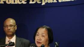  Oakland Mayor Jean Quan and Oakland Police Chief Howard Jordan address reporters after a gunman allegedly killed seven people at a California religious college. The suspect, identified as One Goh, is a 43-year-old Korean who has been living in the United States. 