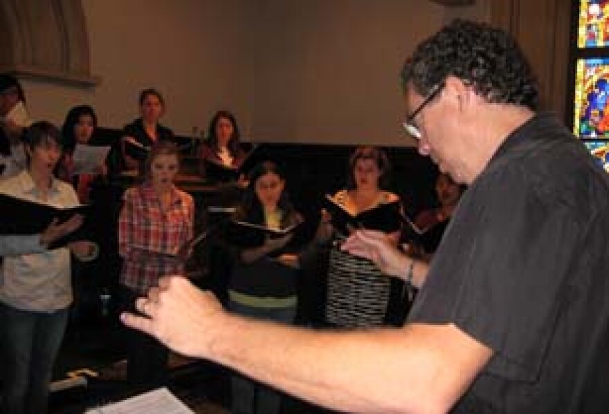 Youth Chorus director John Koza leads a rehearsal.